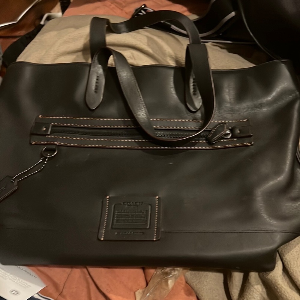 Academy Coach laptop bag  glove tanned leather